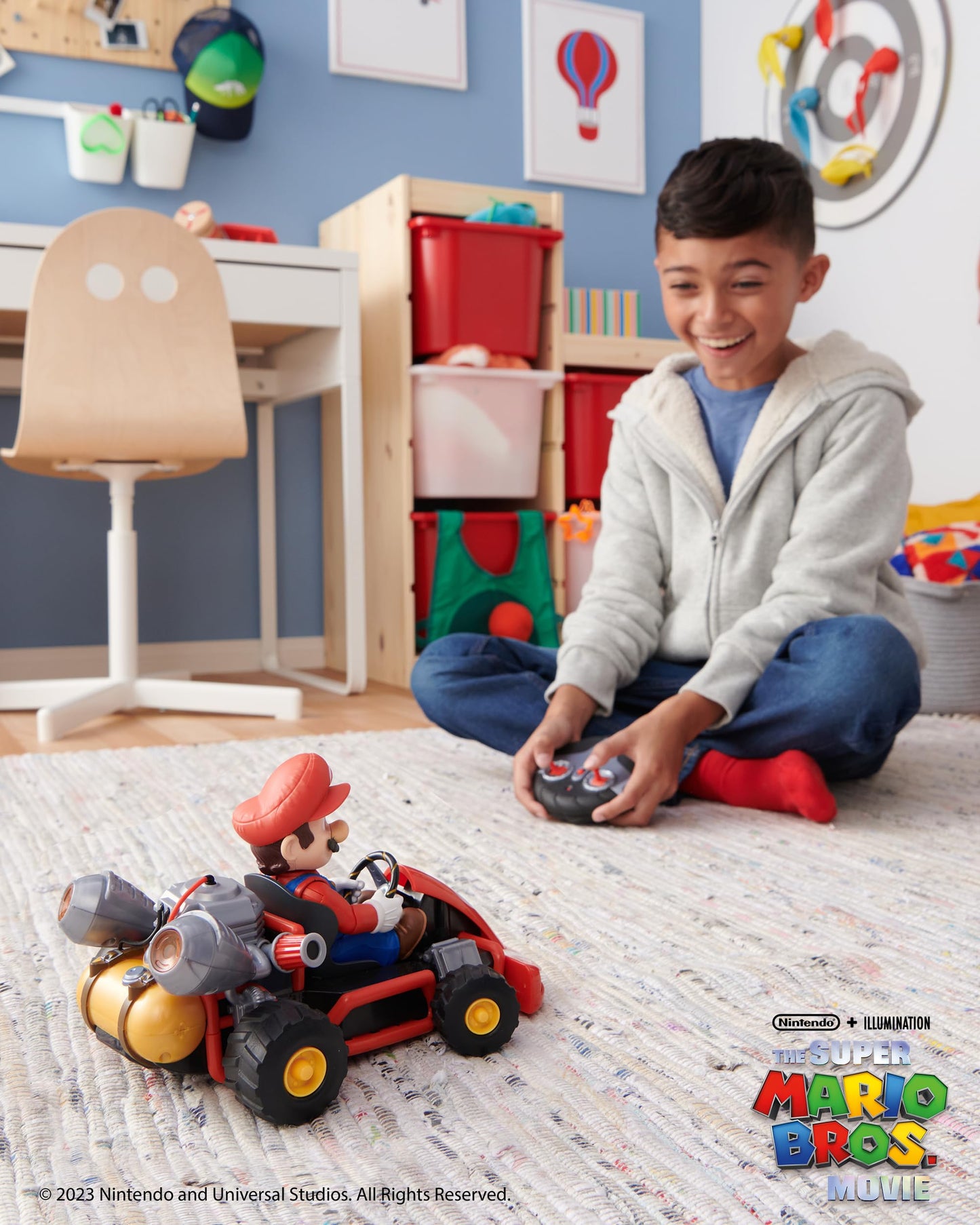 JAKKS Super Mario Mașinuță cu telecomandă Rumble