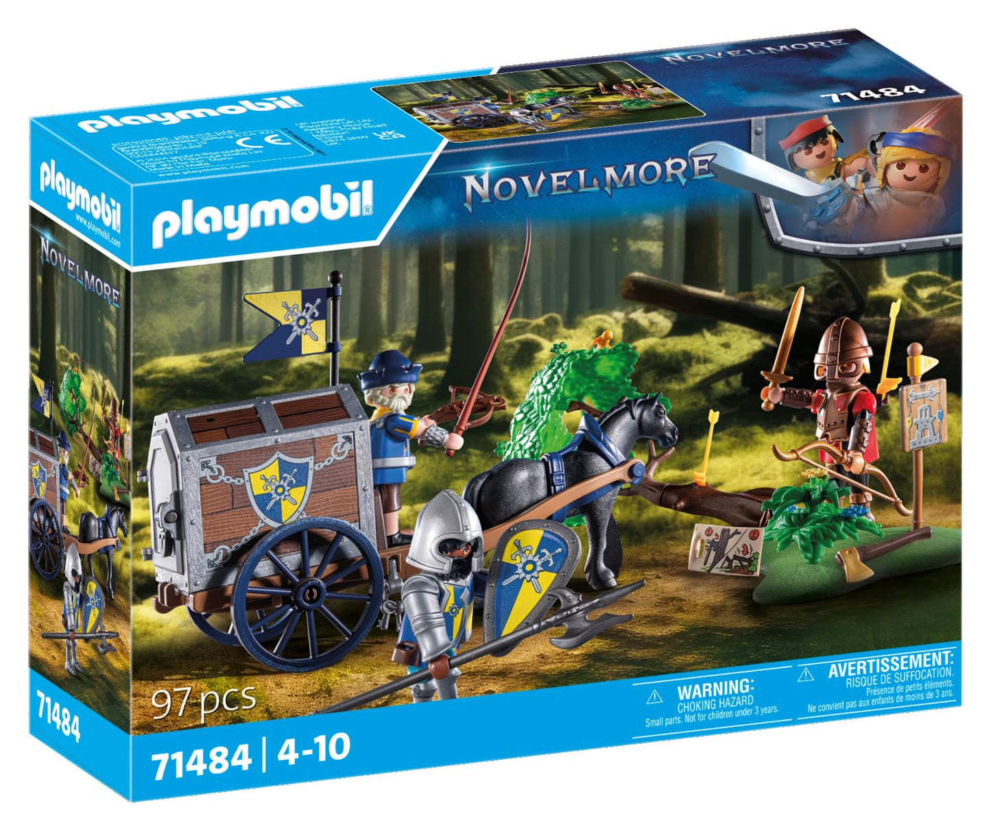 PLAYMOBIL Novelmore Set de joacă cu cavaleri Bătălie periculoasă pentru aur 4+ ani