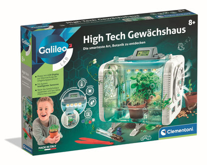 Clementoni Laborator Galileo - Seră High Tech - Set de Experimente și Jucărie pentru Copii de la 8 Ani, Clementoni 59406