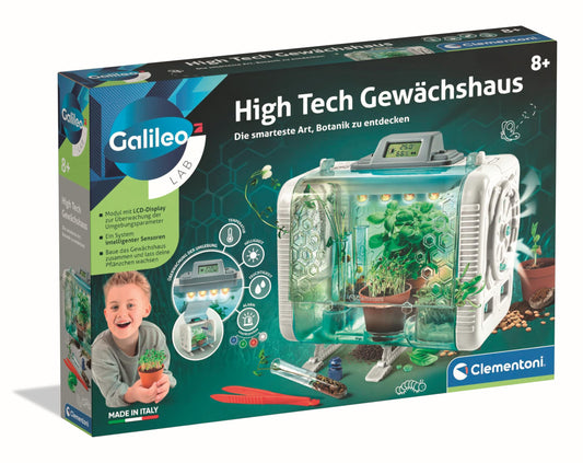 Clementoni Laborator Galileo - Seră High Tech - Set de Experimente și Jucărie pentru Copii de la 8 Ani, Clementoni 59406