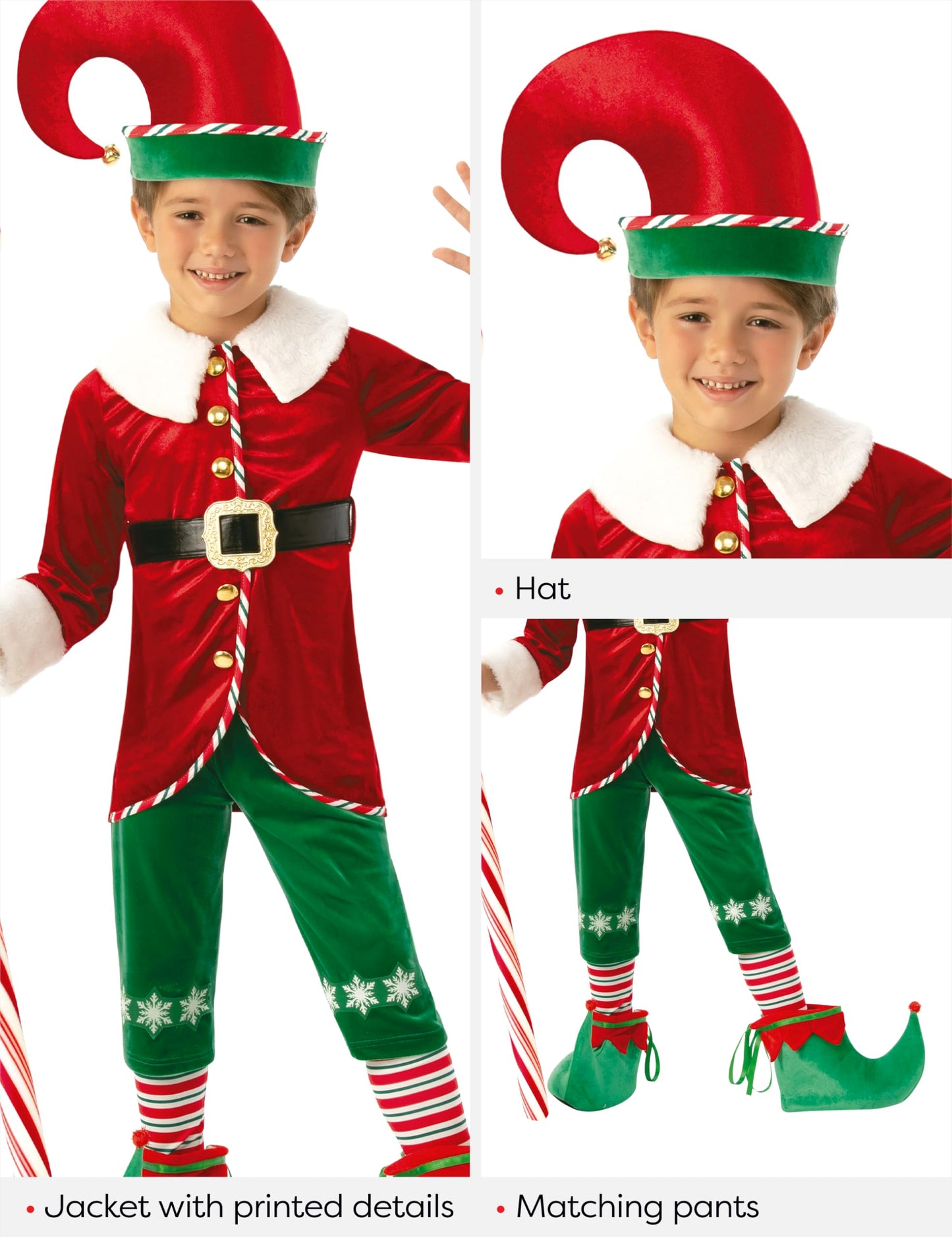 Rubie's Costum Elf Craciunita, marimea S