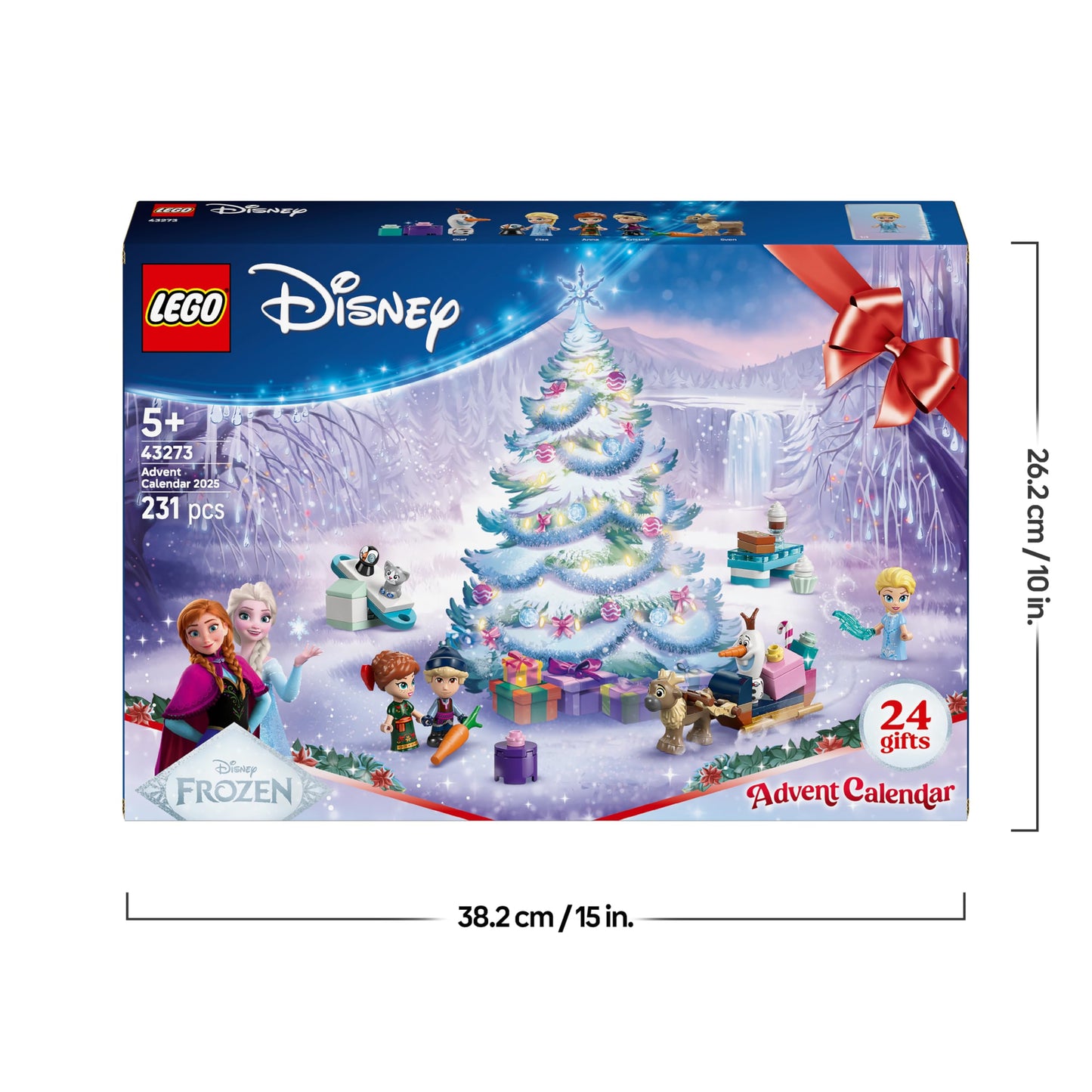LEGO 43273 Disney Frozen Calendar Advent 2025, 5+ ani