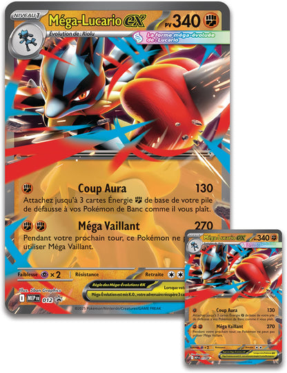 Pokémon TCG Figurină Mega Lucario-ex, 5 boostere