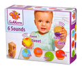 Eichhorn Bile sonore din lemn, 6 buc, 12 luni+