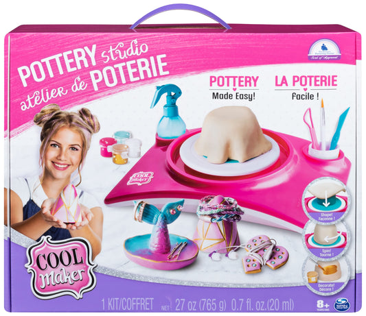 Cool Maker Atelier de Ceramică - Modelare Ușoară cu Ajutor de Forme și Argilă care Se Uscă la Aer, pentru Copii de la 8 Ani