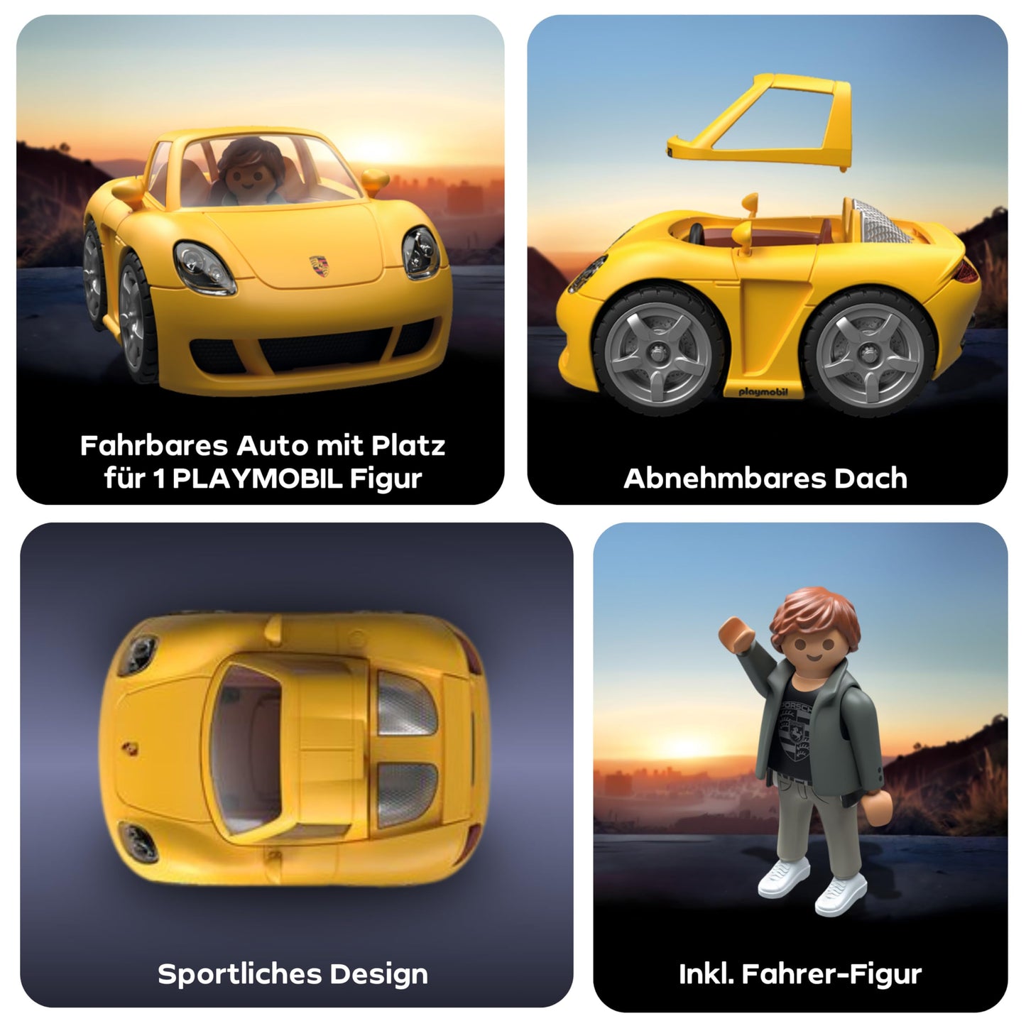 PLAYMOBIL | Mașini de Colecție | Porsche Carrera GT | Model Auto pentru Adulți și Copii, Fani Auto & Colecționari | 71859