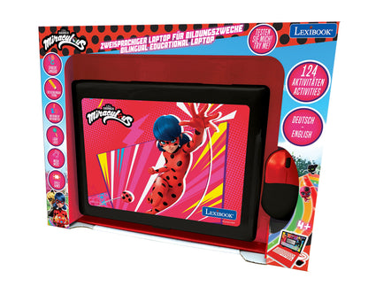 Lexibook Miraculous Laptop bilingv 124 activități EN/DE