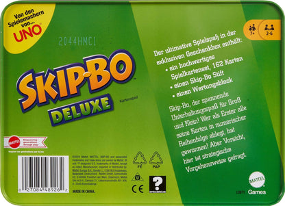 Mattel Games Skip-Bo Deluxe Joc de cărți, 7+ ani