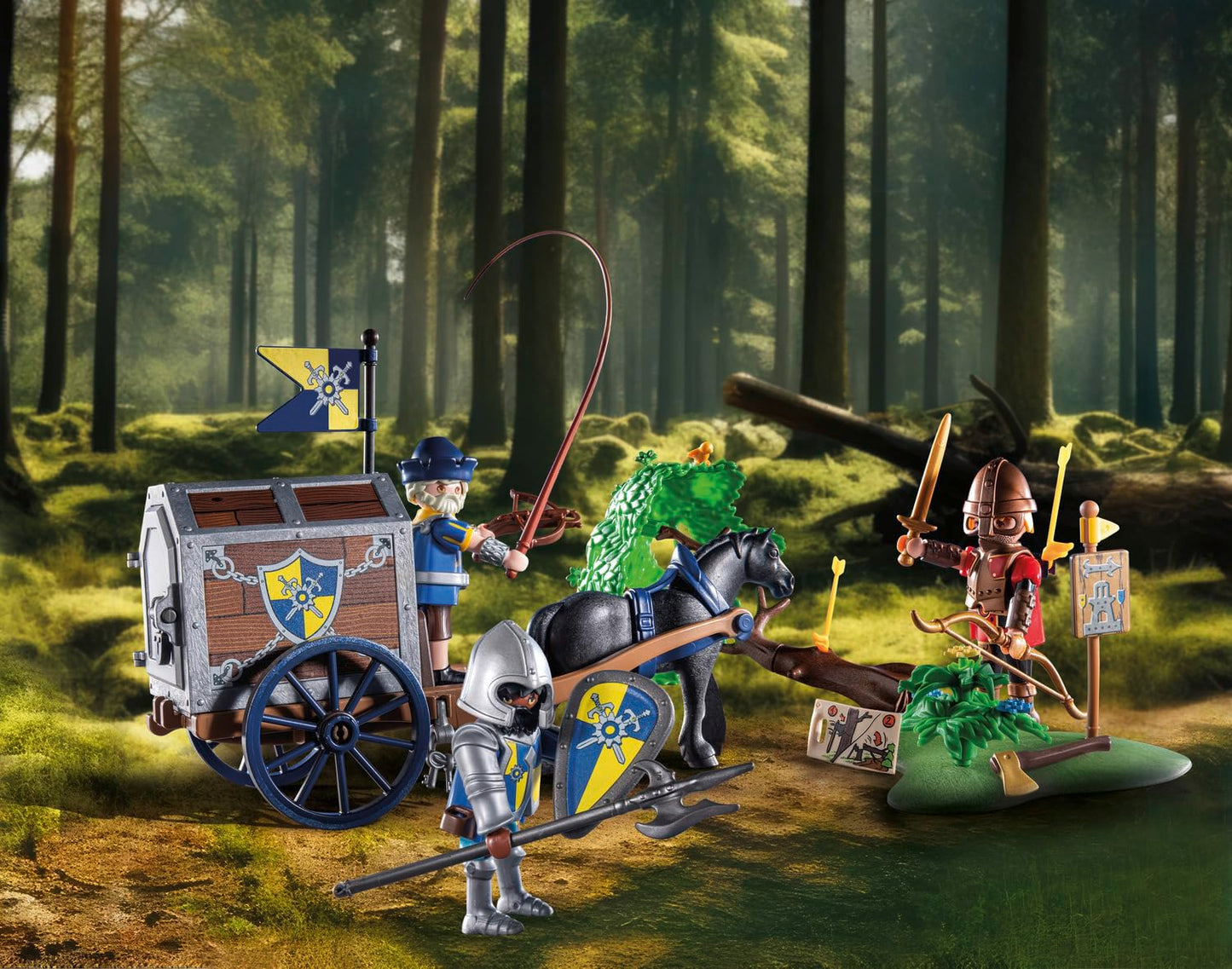 PLAYMOBIL Novelmore Set de joacă cu cavaleri Bătălie periculoasă pentru aur 4+ ani