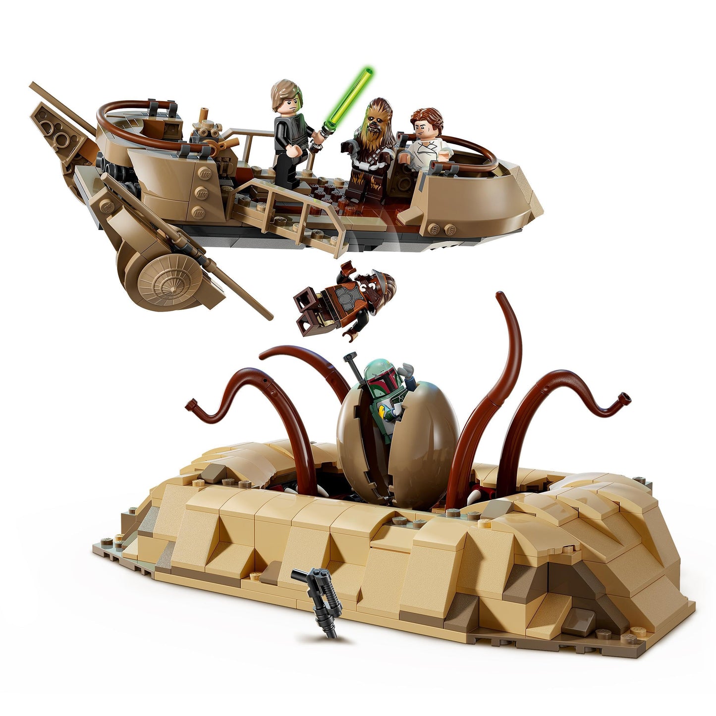 LEGO Star Wars 75396 Skiff Desert si Groapa Sarlacc