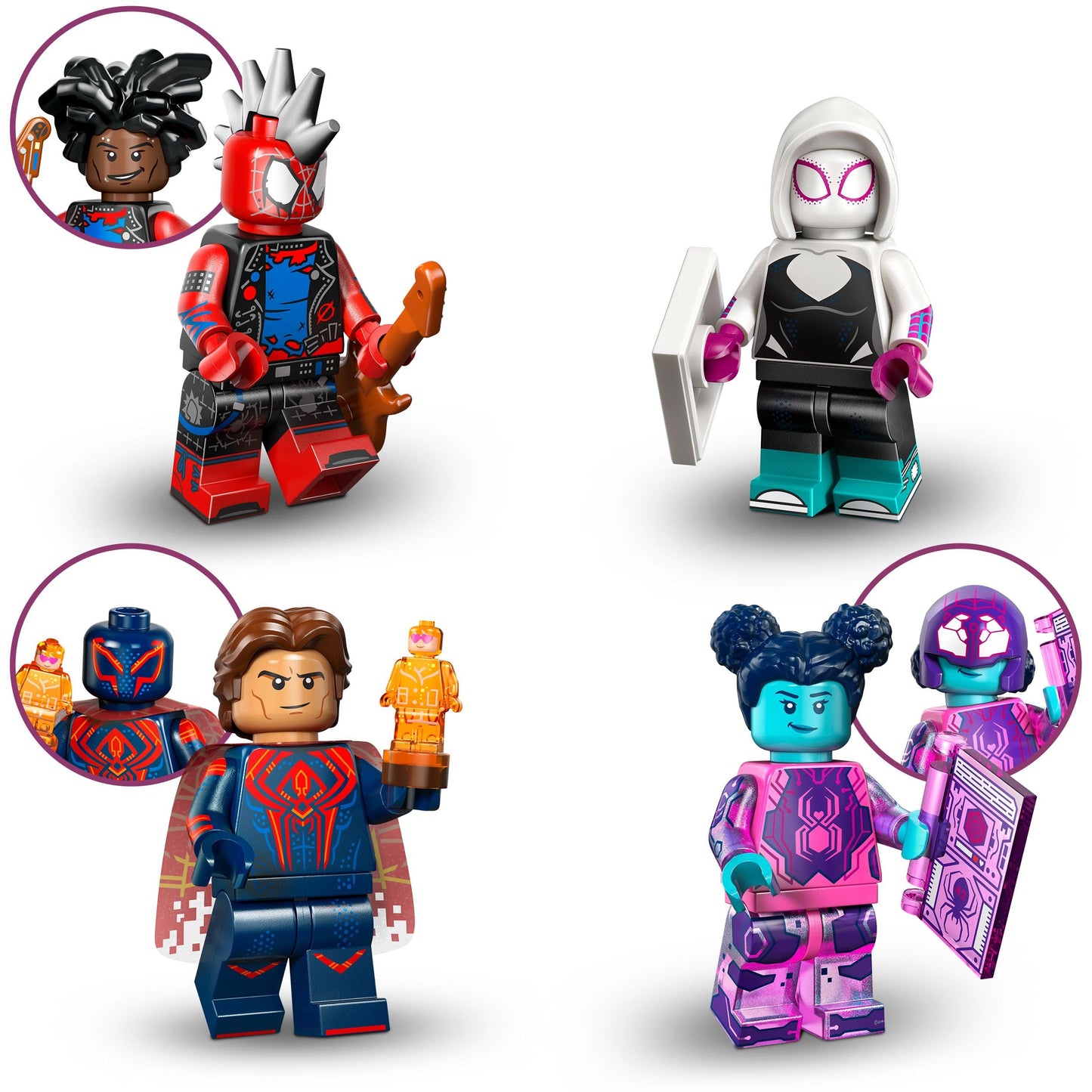 LEGO Minifigures Spider-Man Across the Spider-Verse Set de figurină 12 personaje 5+ ani