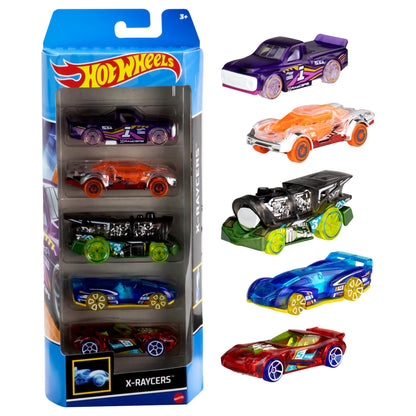 Hot Wheels 1806 Set de mașinuțe, 5 piese, 1:64, cu detalii realiste, jucărie auto, de la 3 ani