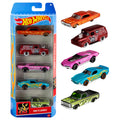 Hot Wheels 1806 Set de mașinuțe, 5 piese, 1:64, cu detalii realiste, jucărie auto, de la 3 ani