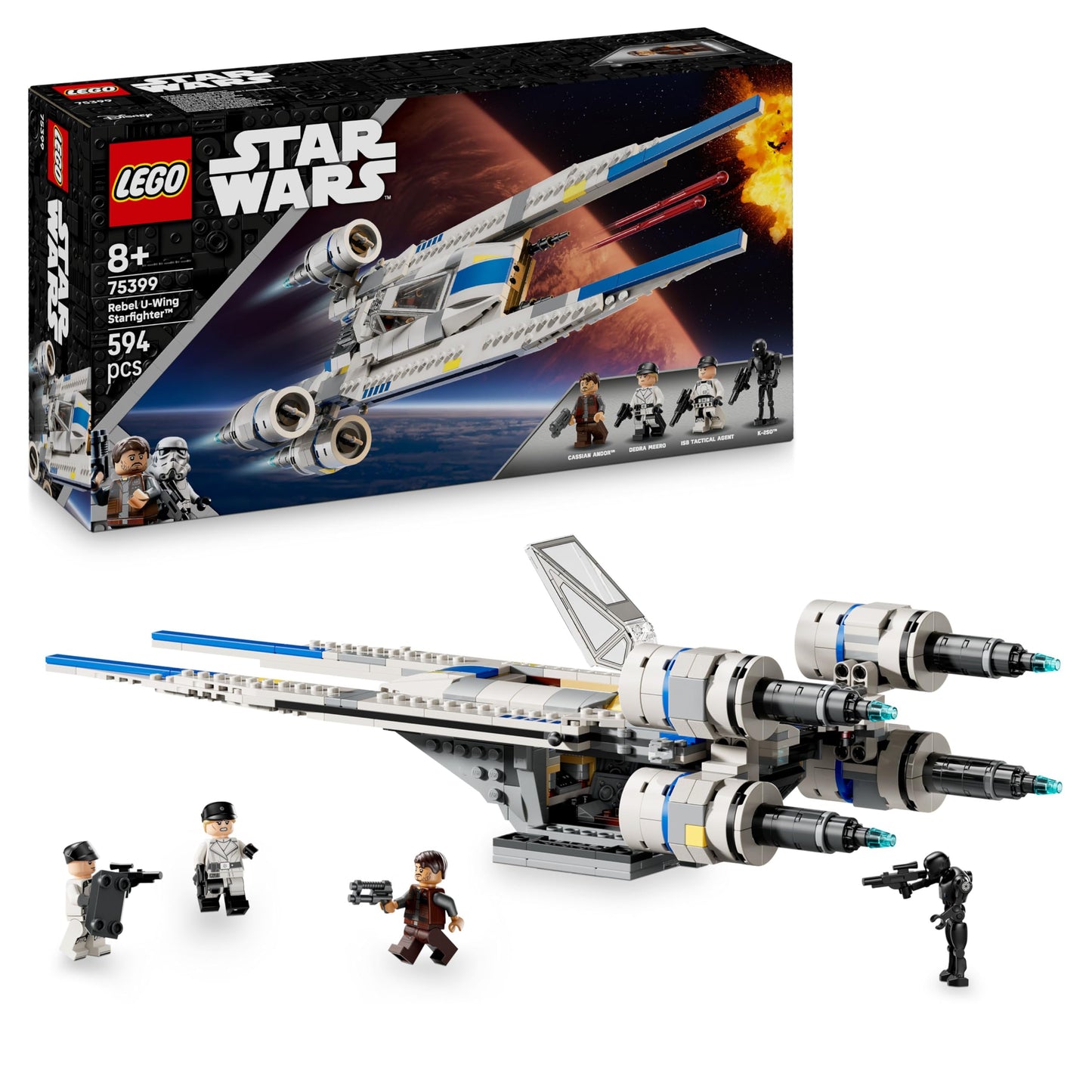 LEGO Star Wars 75399 U-Wing Starfighter, 8+ ani