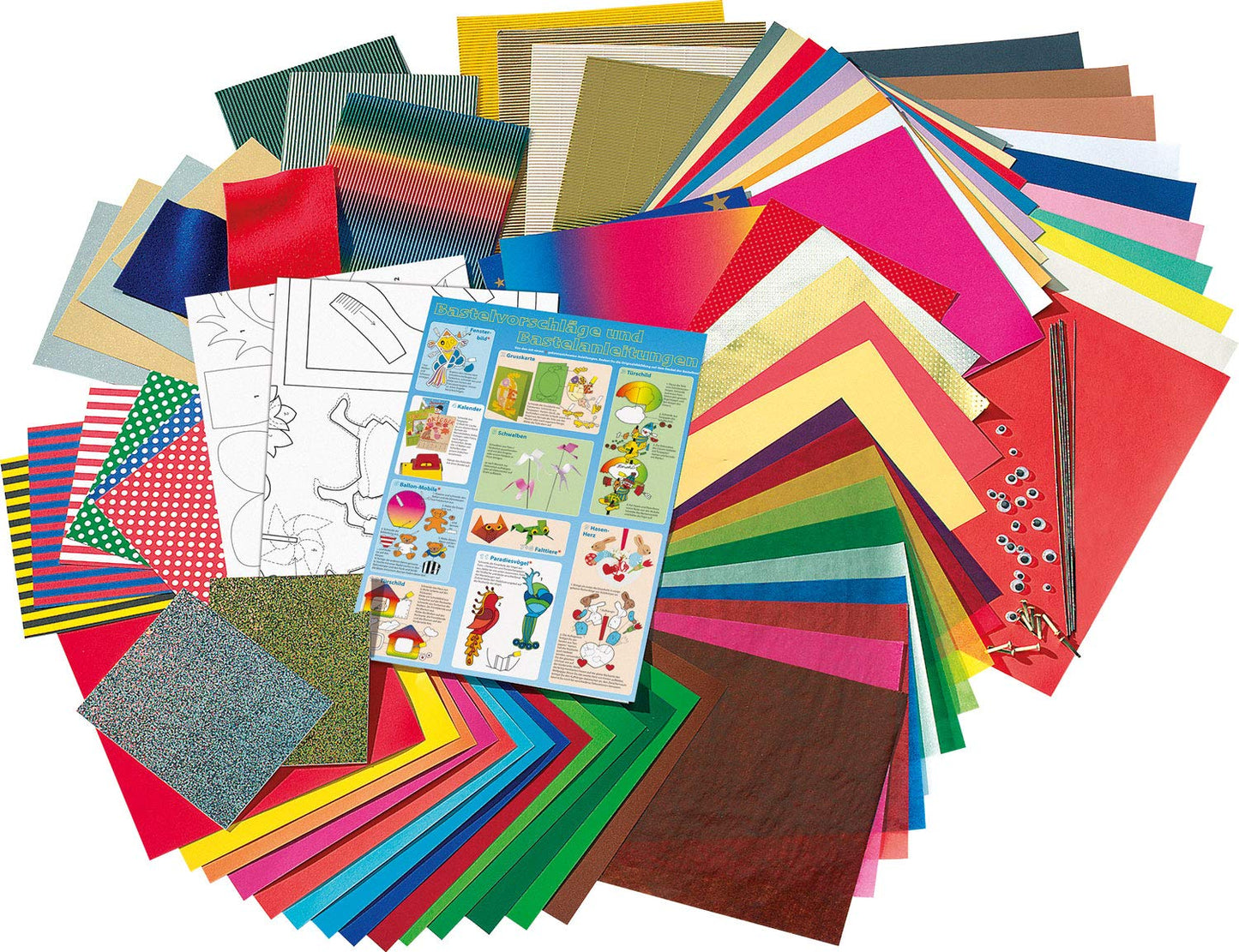folia 50915/1 Set de creație Jumbo cu 107 piese, selecție uriașă de materiale pentru copii și adulți