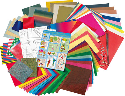 folia 50915/1 Set de creație Jumbo cu 107 piese, selecție uriașă de materiale pentru copii și adulți