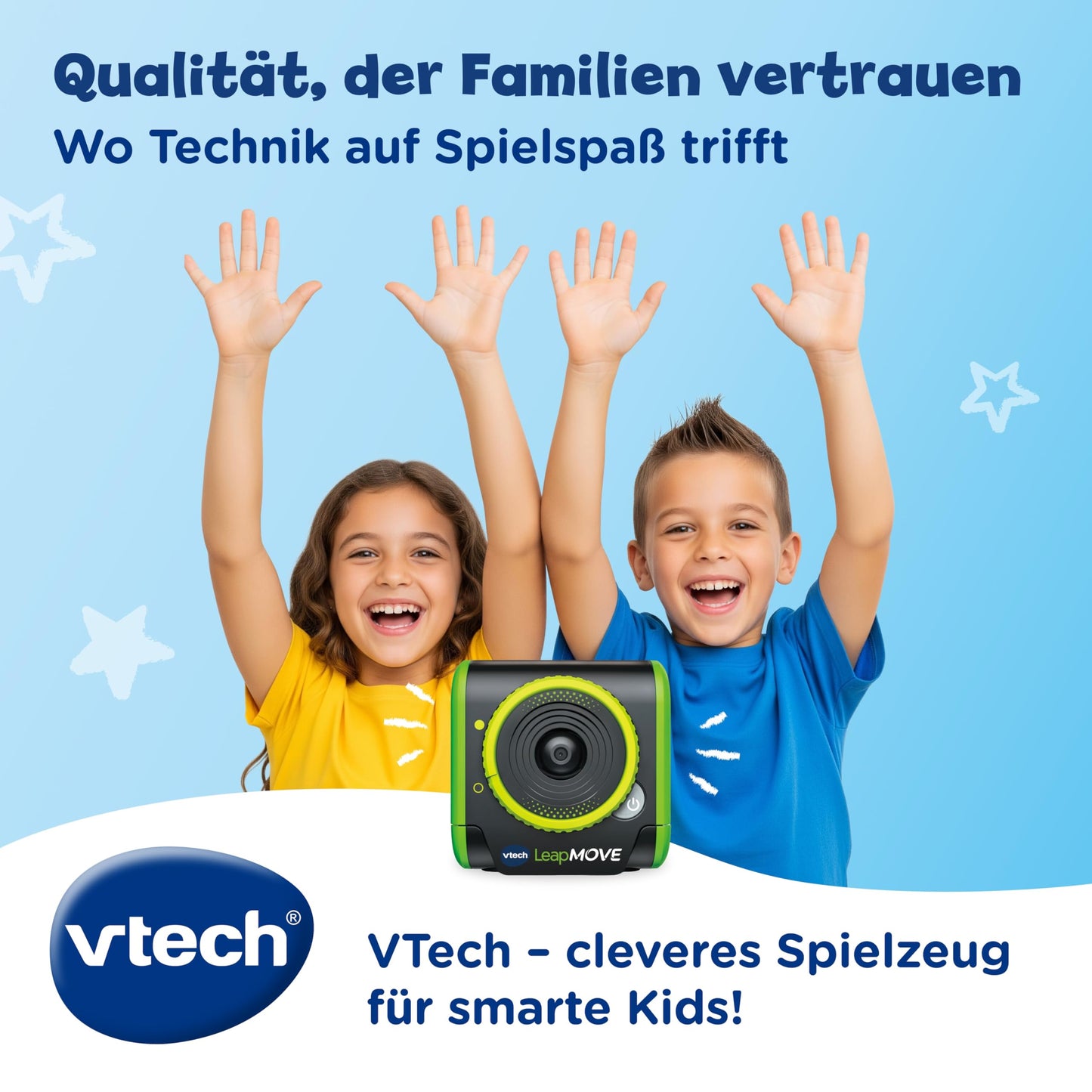 VTech LeapMOVE Consolă de jocuri interactive cu mișcare pentru copii de la 4 ani (limba germană)