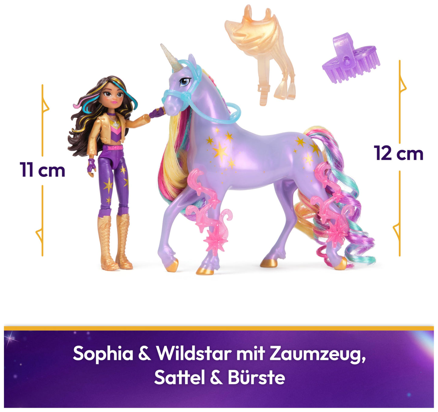 Unicorn Academy Set Figurine Sophia & Wildstar, 4+ ani