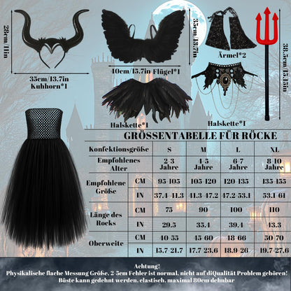 JrnSvp Costum Maleficent femei, 7 piese