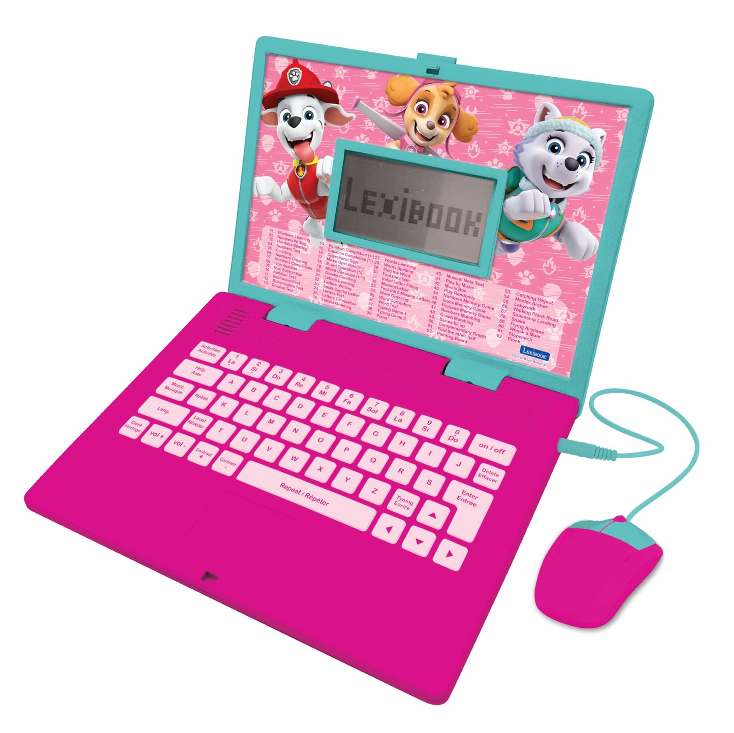 Lexibook JC598PAGi1 Laptop educativ Paw Patrol, 124 activități