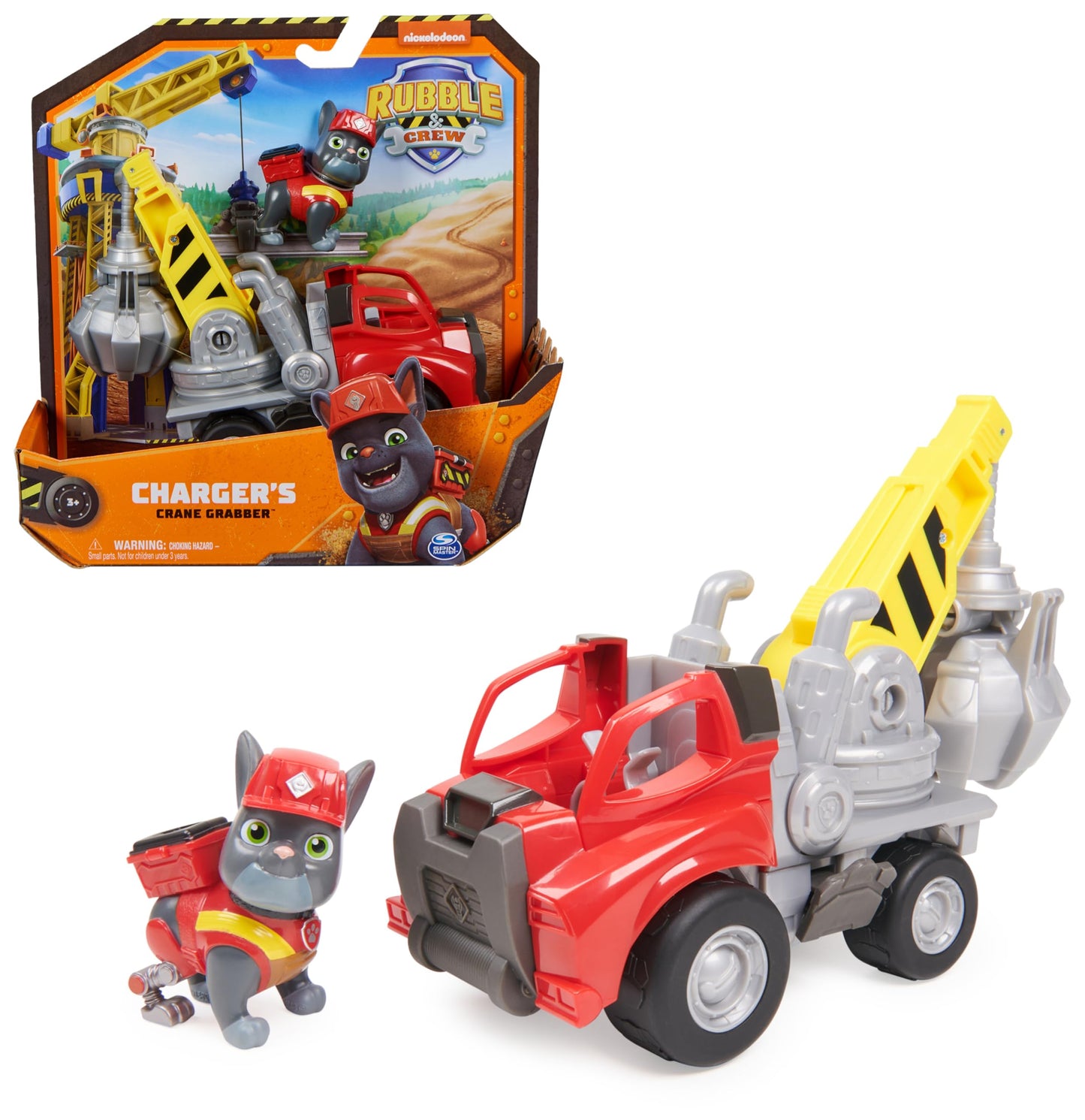 Rubble & Crew Vehicul constructie Charger, brat mobil, 3+ ani