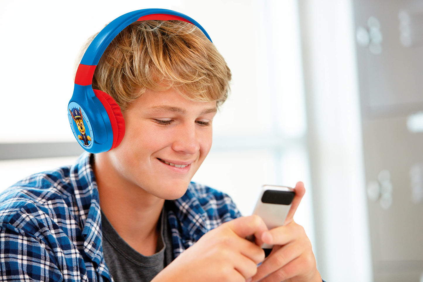 Lexibook Casti pliabile Bluetooth Paw Patrol, Kids Safe