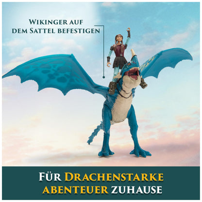 Dreamworks How to Train your Dragon Set de figuri de acțiune cu vikingi și dragoni Sturmpfeil & Astrid pentru copii de la 4 ani