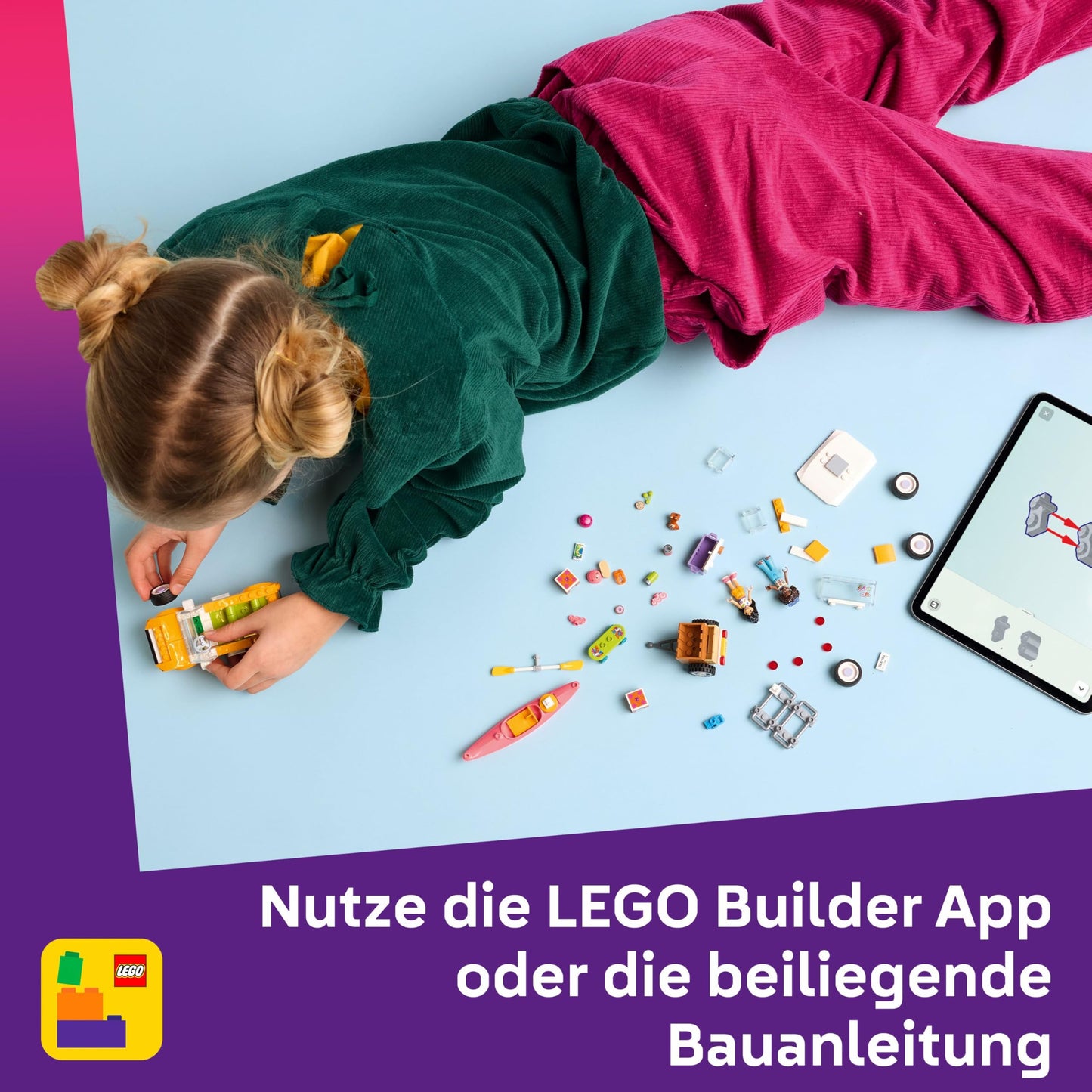 LEGO Friends 42659 Set de construcție Mașină de călătorie cu remorcă 220 piese 6+ ani