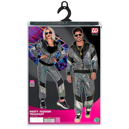 Widmann - Costum Trainingsanzug Disco, Outfit 80er, Jogginganzug, Bad Taste, Costum Carnaval, L (DE 52)