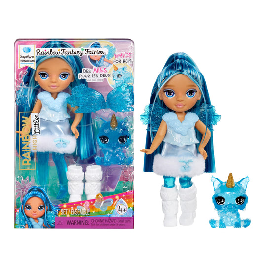 Rainbow High Littles Sapphire Zână, 14 cm, 4+ ani