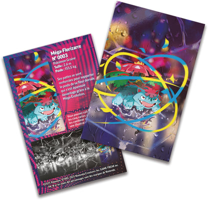 Pokémon Mega-Heldentum Mini-Dose Set cu 2 Booster și Art Card Mega-Florizarre