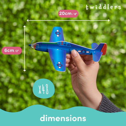 The Twiddlers 48 Avioane din styropor, 12 modele