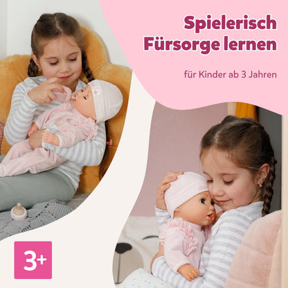 BABY Born Annabell Păpușă bebeluș moale 43 cm cu 7 funcții electronice și sunet de la 3 ani