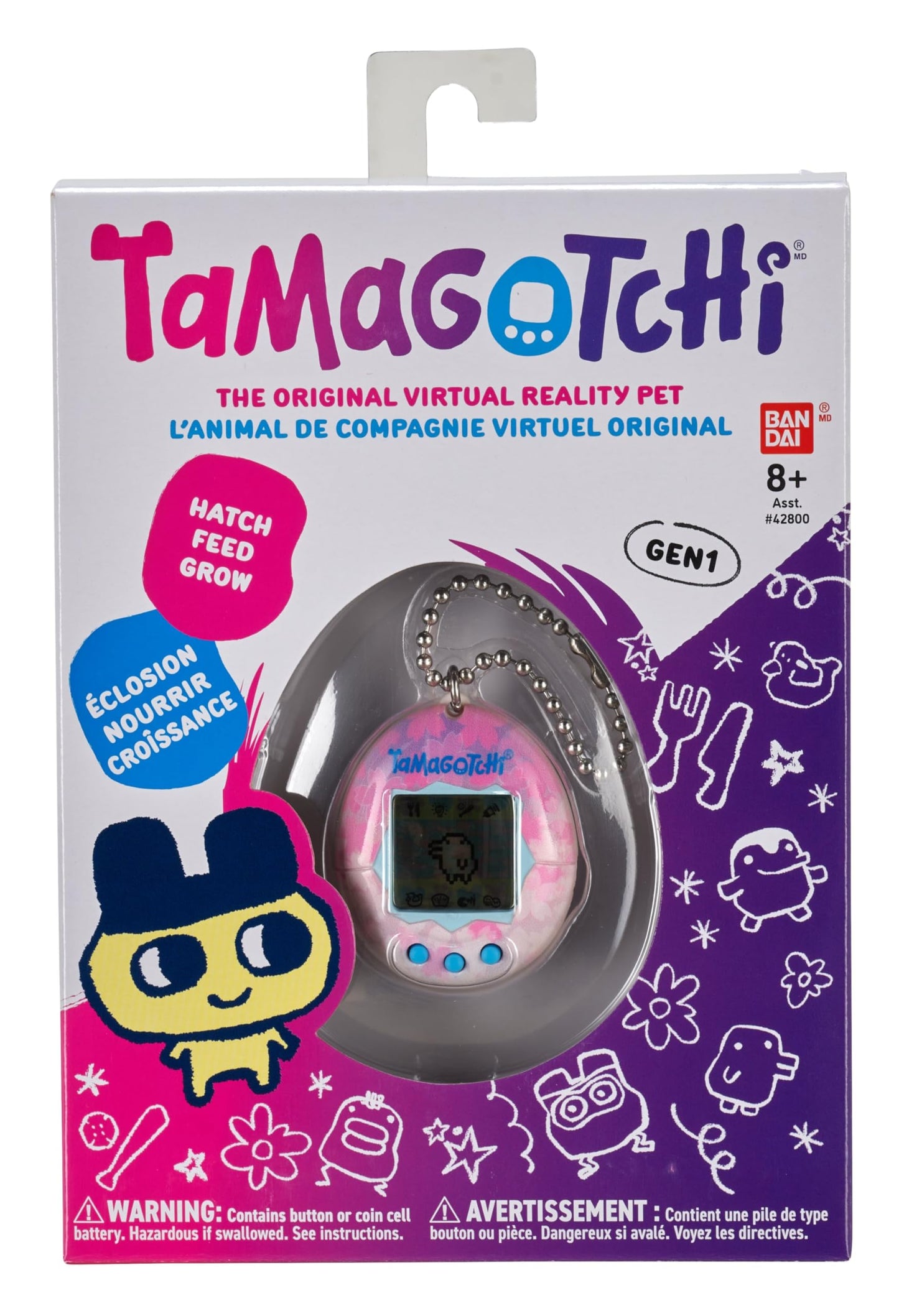 BANDAI - Tamagotchi Original - Sakura - Animal de companie virtual electronic - 42886
