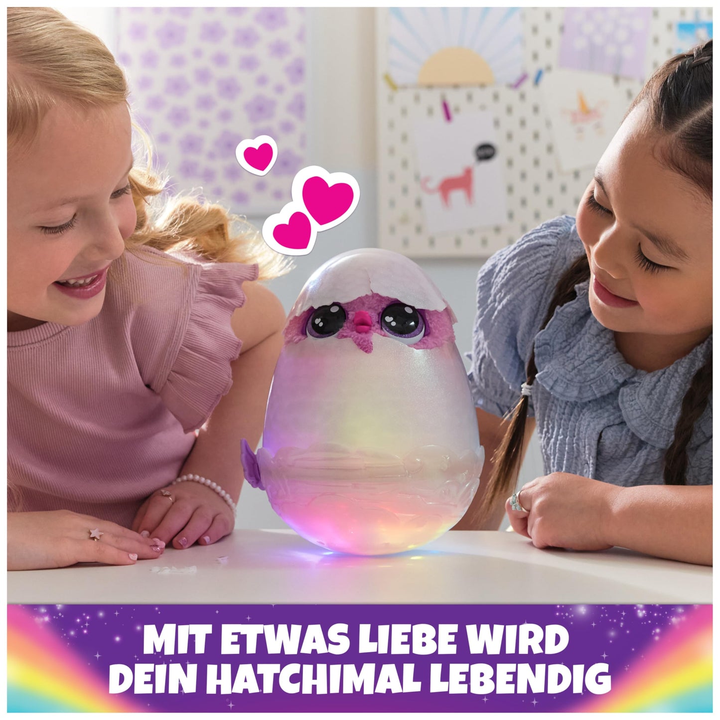 Hatchimals Alive Mystery Ei Pufficorn - Ou magic auto-încărcat de 25 cm cu jucărie interactivă surpriză, pentru copii de la 5 ani.