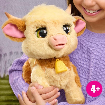 Just Play furReal Maggie Vaca interactiva din plus, 28cm, 4+