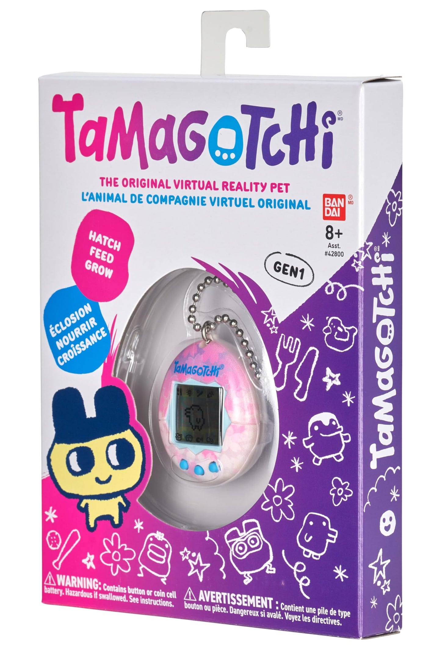 BANDAI - Tamagotchi Original - Sakura - Animal de companie virtual electronic - 42886