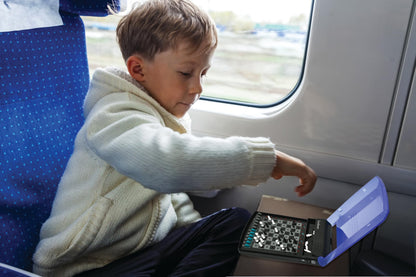 Lexibook LCG500 Set de șah electronic de călătorie 32 piese 64 niveluri dificultate 1-2 jucători joc de strategie joc de familie
