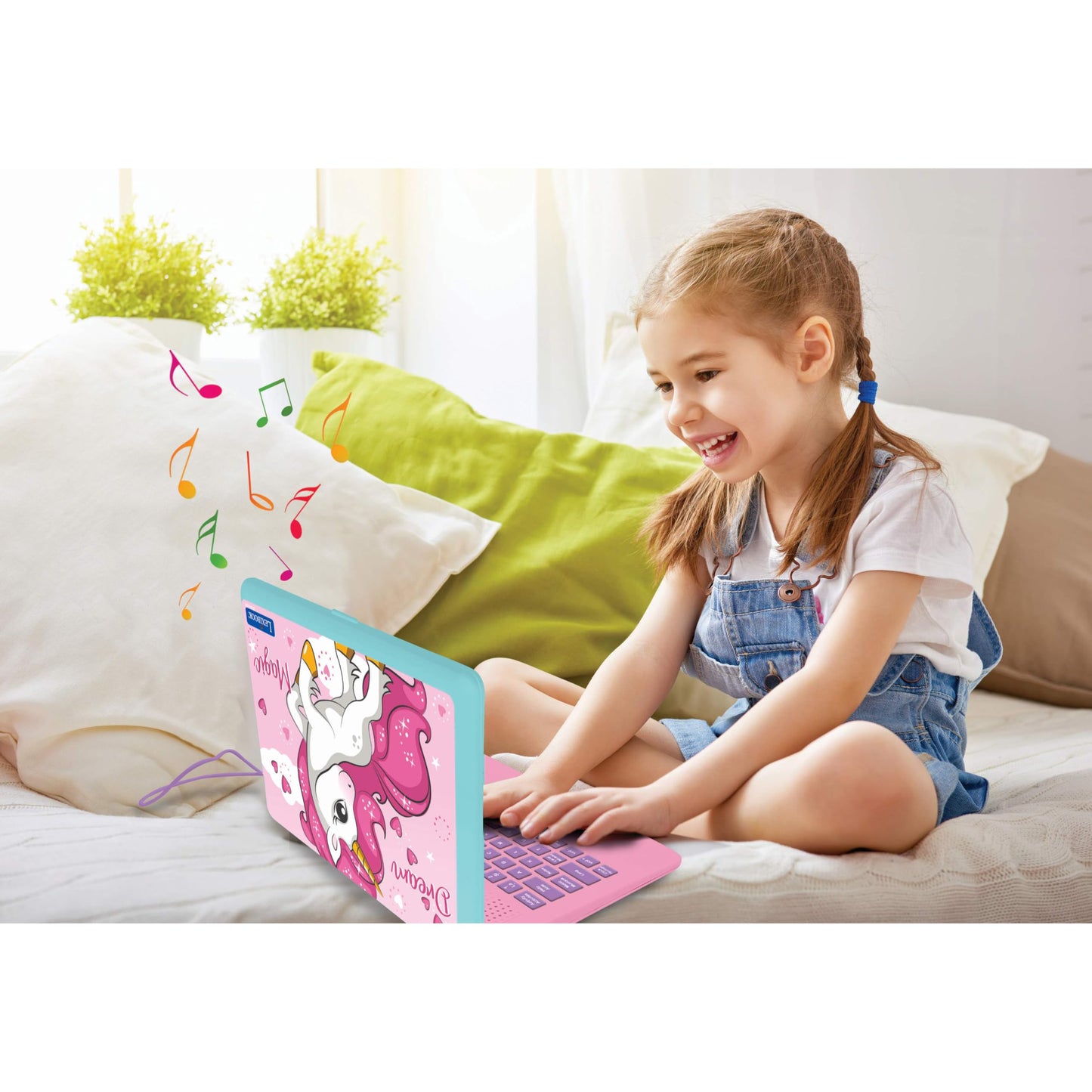 Lexibook Laptop educativ bilingv Einhorn, 124 activități