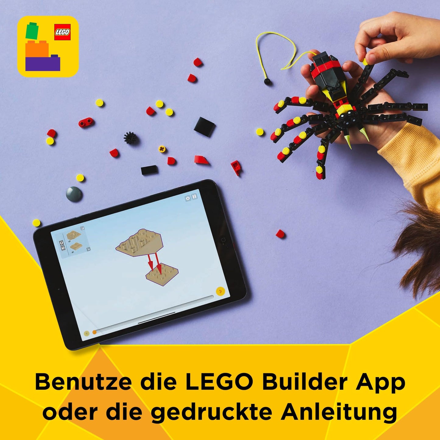 LEGO Creator 3in1 Set de construcție animale sălbatice: Păianjen surpriză cu 3 modele de construit 7+ ani