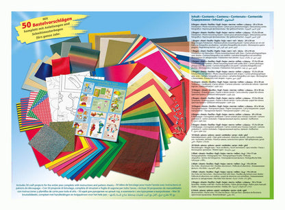 folia 50915/1 Set de creație Jumbo cu 107 piese, selecție uriașă de materiale pentru copii și adulți