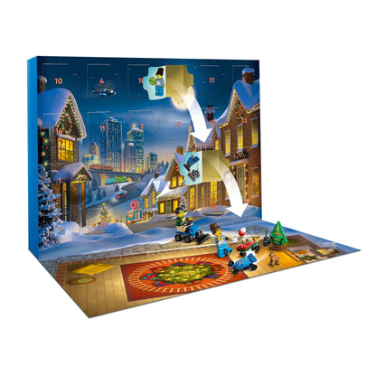 LEGO 60475 City Calendar Advent 2025, 24 surprize, 5+ ani
