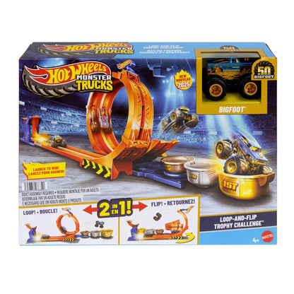 Hot Wheels Monster Trucks Loop & Flip Trophy, Bigfoot 1:64