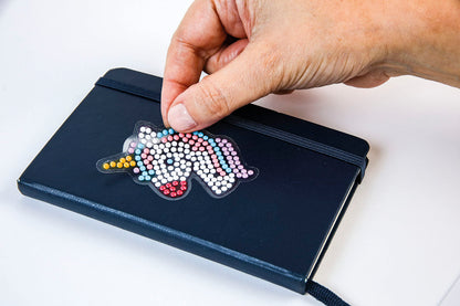 Clementoni Idea Set creativ Sparkly Creations cu stickere 3D diamant pentru copii de la 7 ani