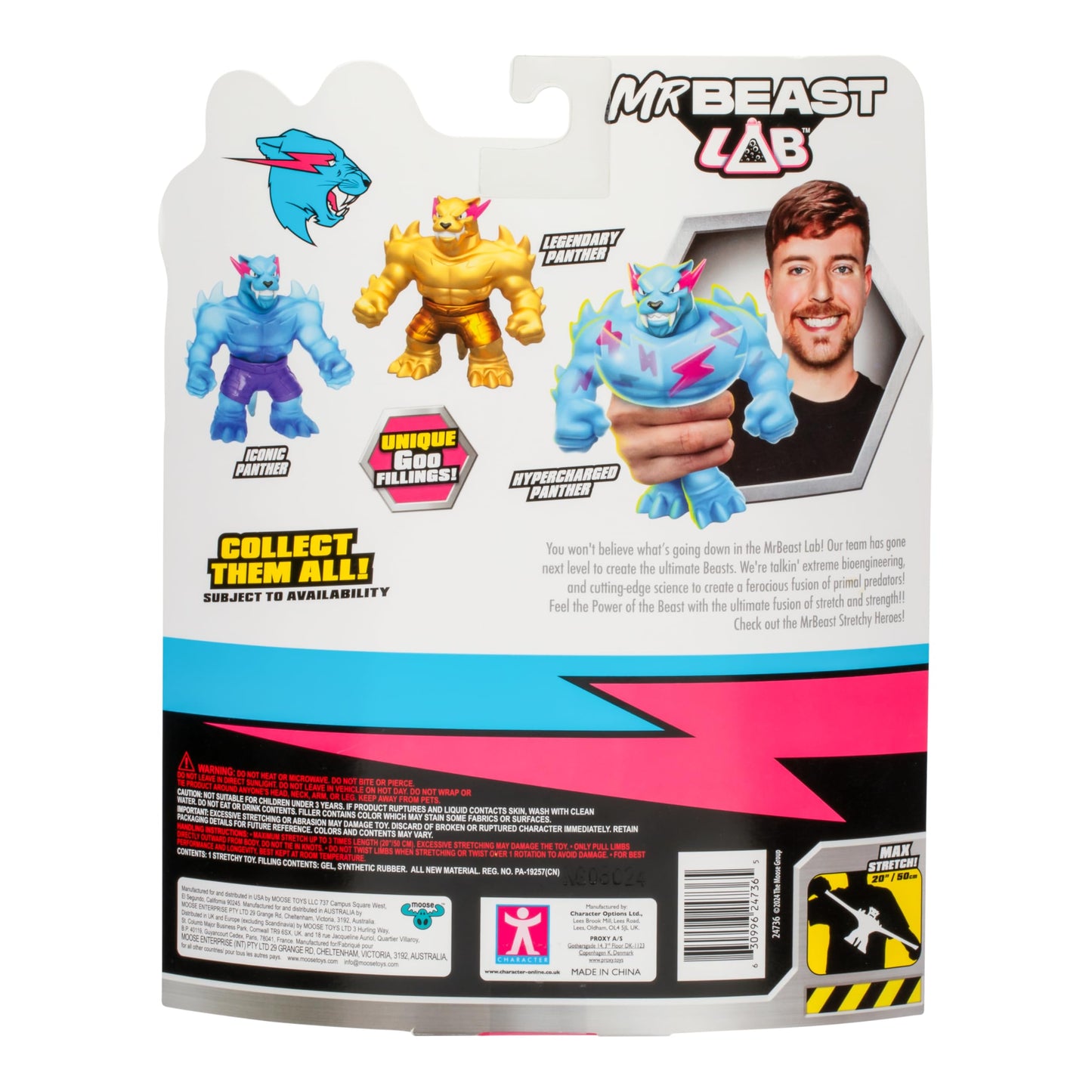 MrBeast Lab Panther Hypercharged Goo Jit Zu, 11 cm