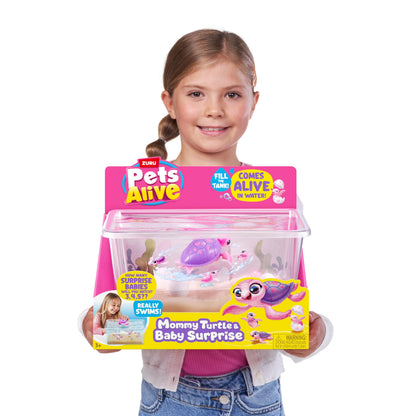 Jucărie Robot Pets Alive Mommy Turtle Surprise von ZURU, Țestoasă