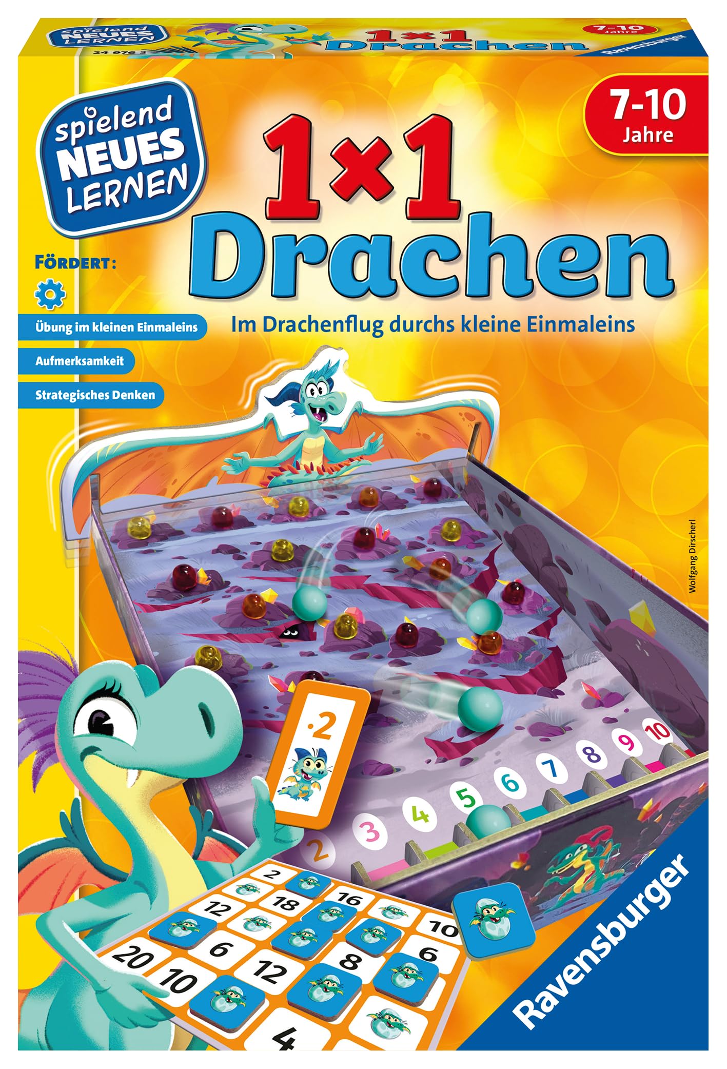 Ravensburger 24976 Joc dragoni, inmultire, 7-10 ani