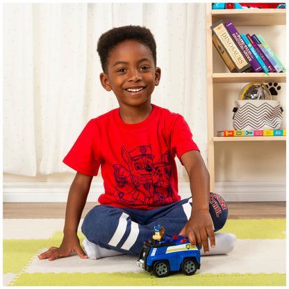 PAW PATROL, Vehicul de Poliție cu Figurina Chase (Vehicul de Bază), Mașinuță de Jucărie, pentru copii de la 3 ani
