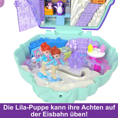 Polly Pocket Cutie Pinguin Iarnă Set Joacă, 4+ ani