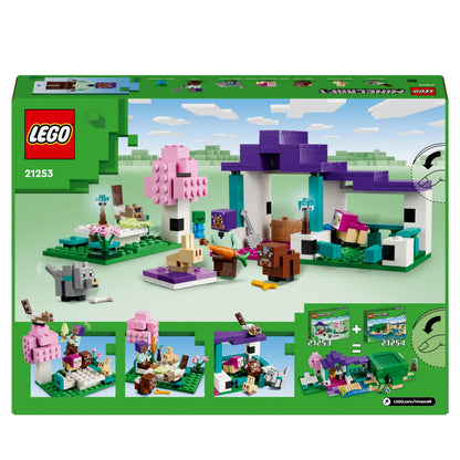 LEGO Minecraft 21253 Adăpost de Animale, 7+ ani